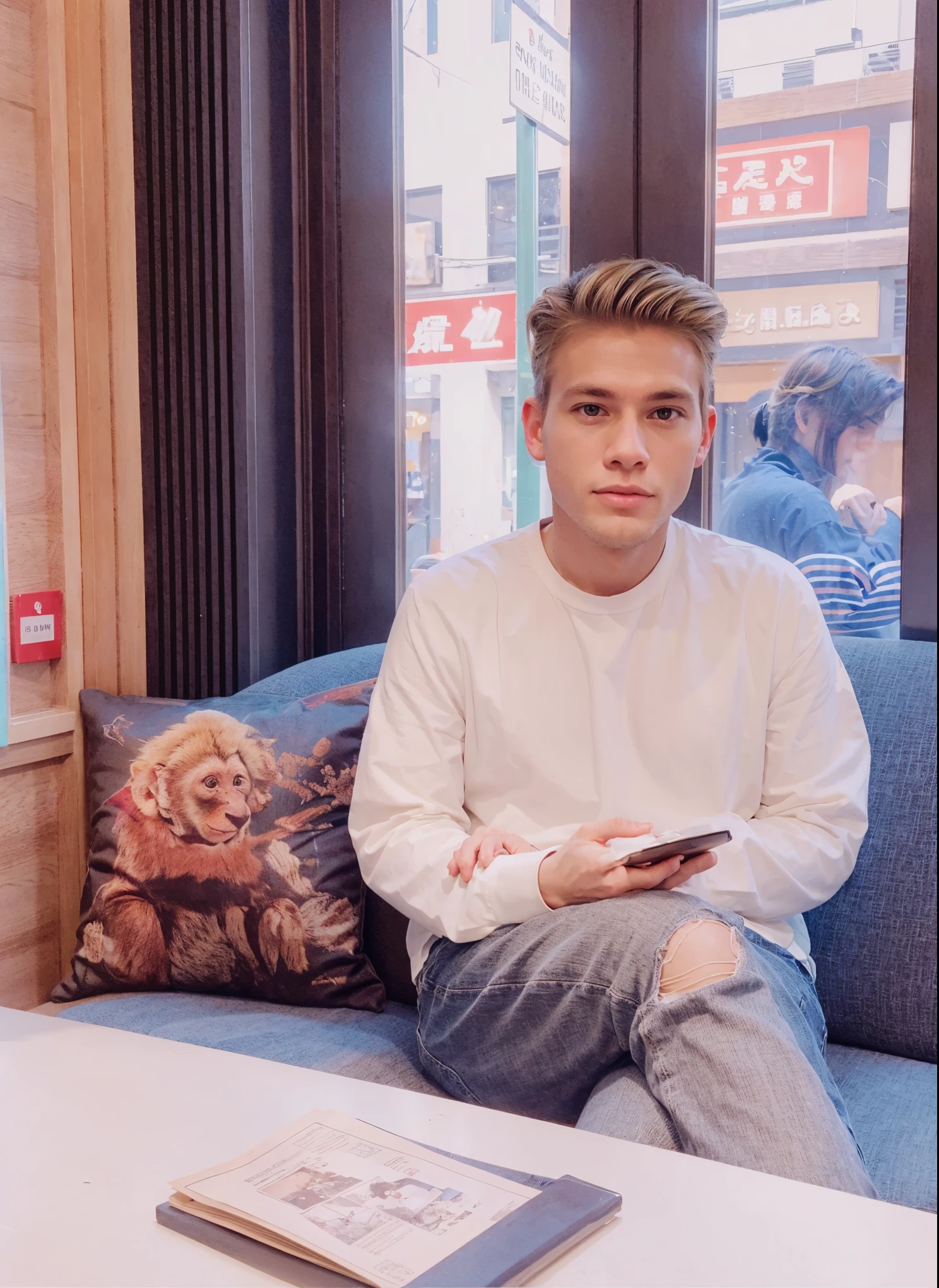 blond, blond, Monkey ears,