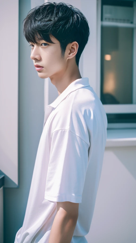 Asian alpha male in white shirt looking at camera, Shin Jinying, Kim Do-young, Paint Ulzzang, Shen Quanrui, korean men, Shin Jin Young's Aesthetics, faceเกาหลีที่น่ารัก, handsome young man'face, Jaeyong Nam, beautiful eyes、Kim Taejoon, Hyungtae, Inspiration from Jong Suk Lee, Avatar, Korean artist, Jung Jae Hyo
