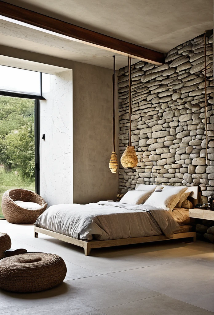 Interior decor inspired by the Stone Age