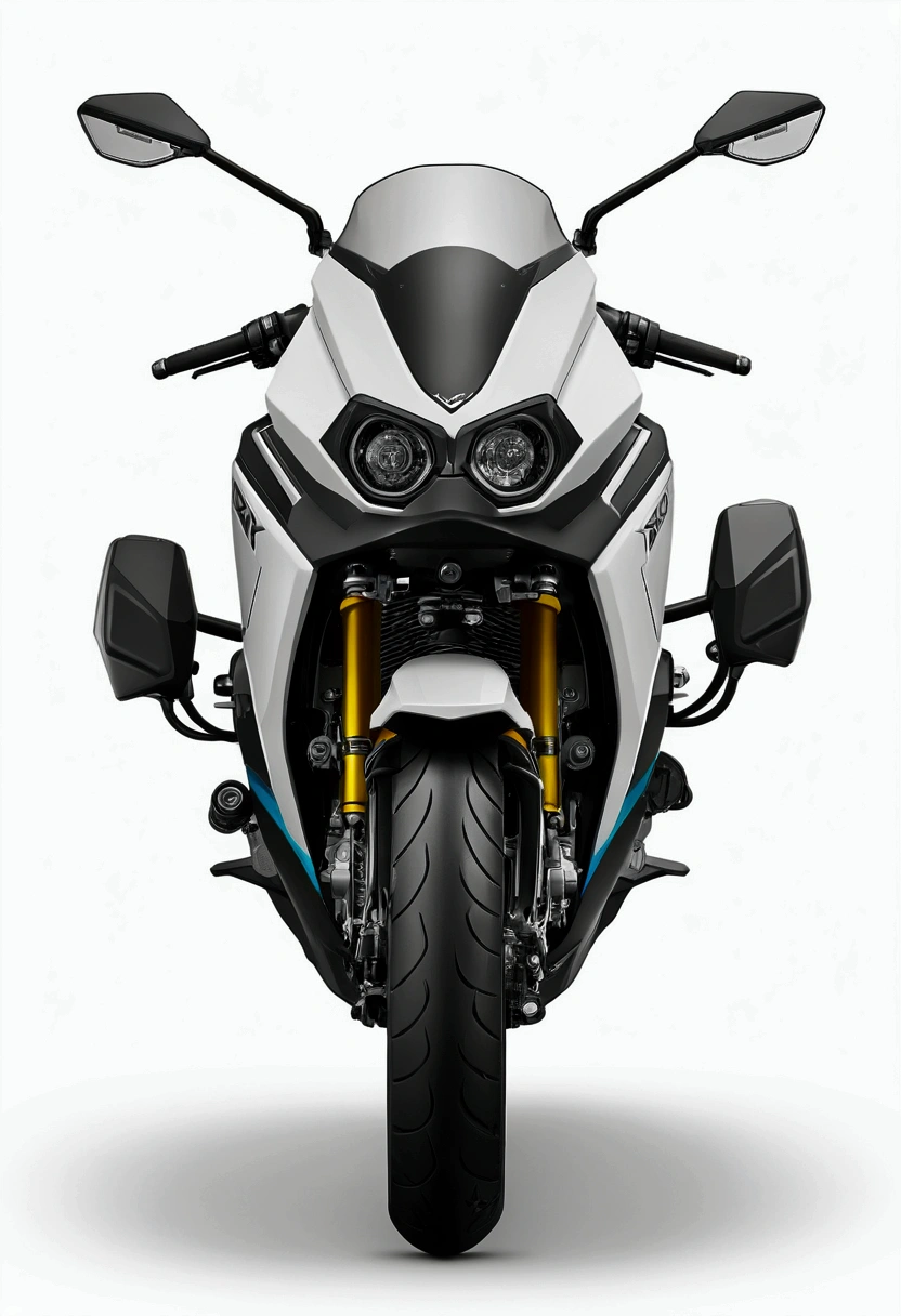 A LINE ART OF BACK ANGLE OF AEROX 155
