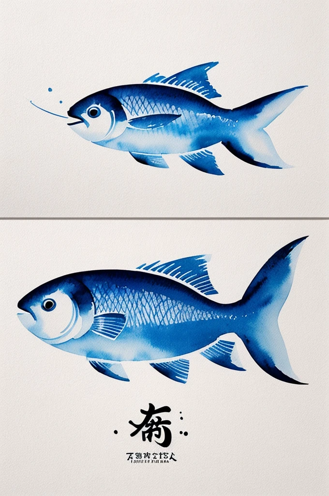 Logo marks of high-class Japanese Takifugu rubripes in Japan

 a signboard with a cool brush-like design that depicts Takifugu rubripes as if it were a stroke of calligraphy

 watercolor style

 Pretty cool
 Luxury Japanese Restaurant Logo Mark
 chic and modern design

 White background
