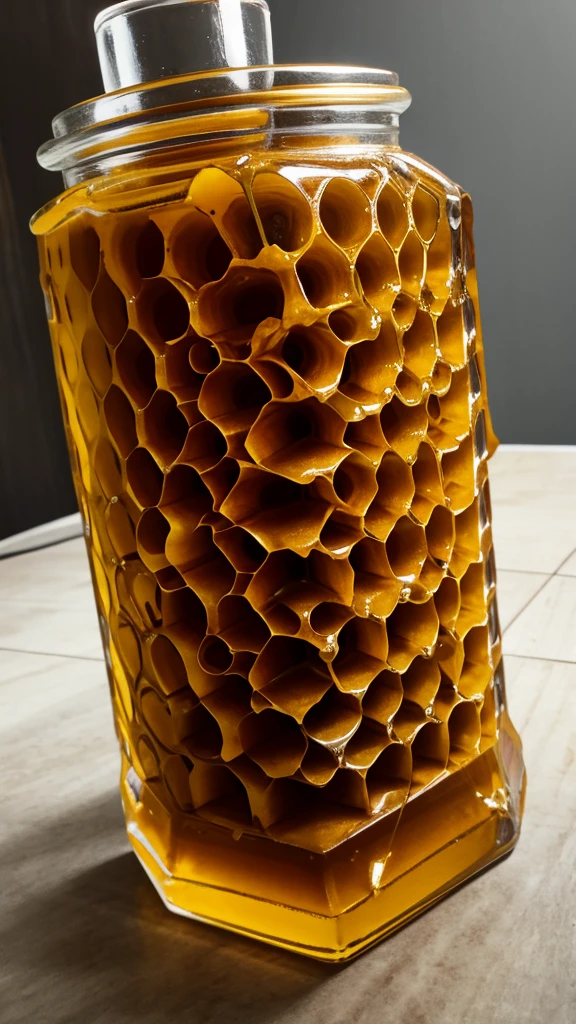 Honeycomb with honey]