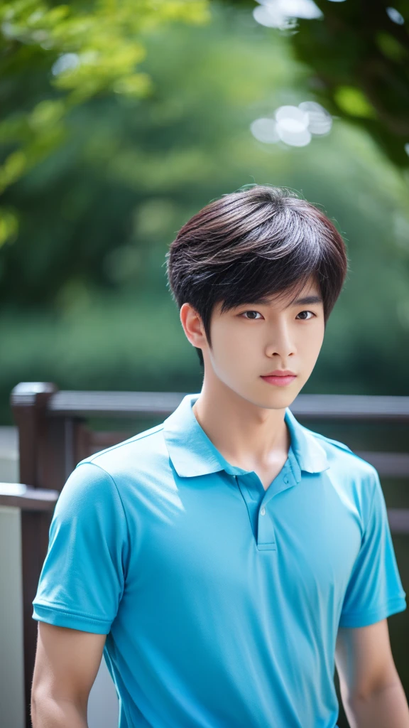 Asian alpha male in blue shirt looking at camera, Shin Jinying, Kim Do-young, Paint Ulzzang, Shen Quanrui, korean men, Shin Jin Young&#39;s Aesthetics, faceเกาหลีที่น่ารัก, handsome young man&#39;face, Jaeyong Nam, beautiful eyes、Kim Taejoon, Hyungtae, Inspiration from Jong Suk Lee, Avatar, Korean artist, Jung Jae Hyo 