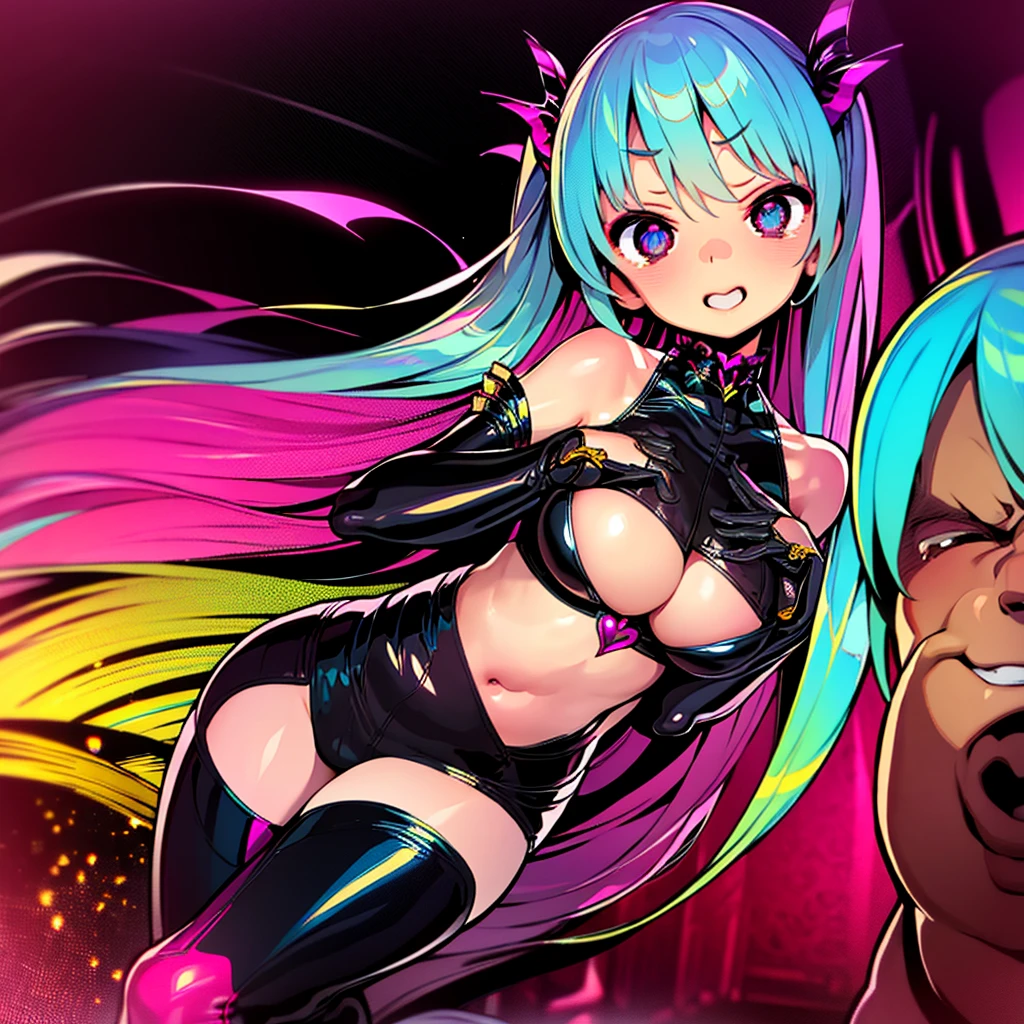 (masterpiece),(Highest quality),(Super detailed),(Best illustrations),(Best Shadow),(Absurd),(Detailed Background),(so beautiful)Hatsune Miku, 16K, 8k, 4K,(Best Shadow), (so beautiful), One person, alone, , , , (detailed beautiful eyes), Big Breasts, , heart-shaped pupils, Oculogyric crisis, curvy, , Perfect figure, , , Arched back, Beautiful nipples, pussy, orgasm, afterglow, erotic smile, , , Open your mouth languidly, , Sexy posture, , , cross-eyed, rolling eyes, , water eyes, tears, , tongue out, , , , saliva trail, , shiny skin, , Thigh fetish, , , torogao, ahegao, BREAK, , Dramatic lighting, , Psychedelic Background, night, pink neon, , Torrent of Light, mysterious, spoken heart,, , ,crotch tattoo