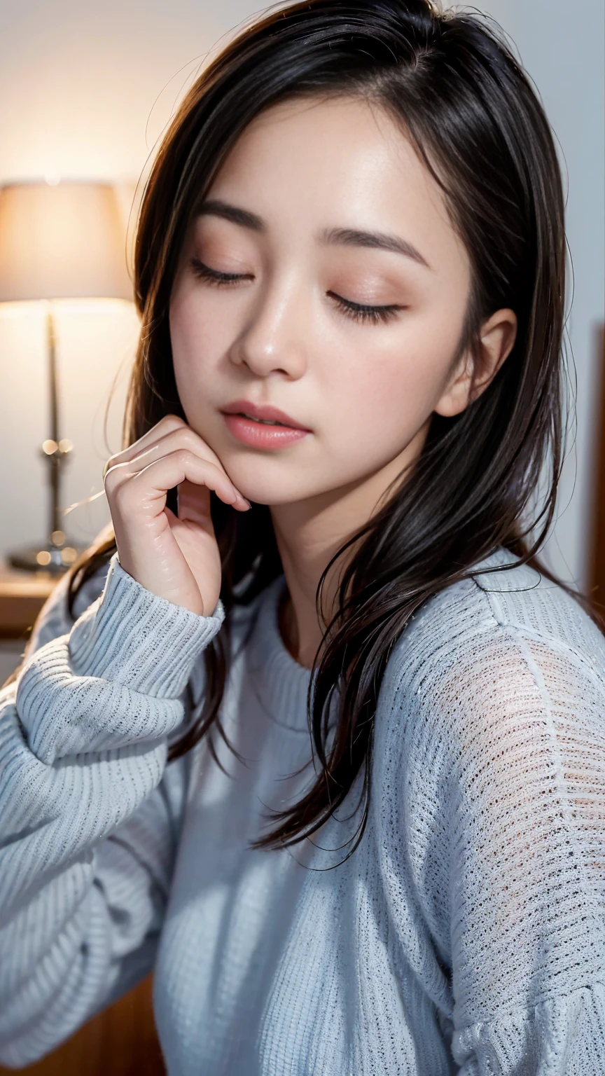 lips are closed、It's good to keep your mouth shut、(((20-year-oldの日本人女性が中央に一人)))、Random and very sexy poses、Random very sexy facial expressions、 (8k、Highest quality、masterpiece:1,2)、(Genuine、フォトGenuine:1.37)、Super Detail、One Girl、)、(Very detailed)、(Beautiful attention to detail)、(Highest qualityの)、(Very detailedな)、(masterpiece)、(Detailed aspect)、20-year-old、One girl、Black Hair、Twin tails、Big Breasts、Upper Body、Looking into the camera、Beach、sunny、Sweaty, Glowing Skin、汗で白くGlowing Skin