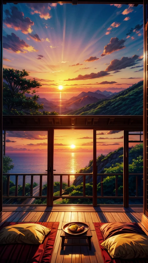 Ghibli summer Enjoy the sunset view from the Western-style room