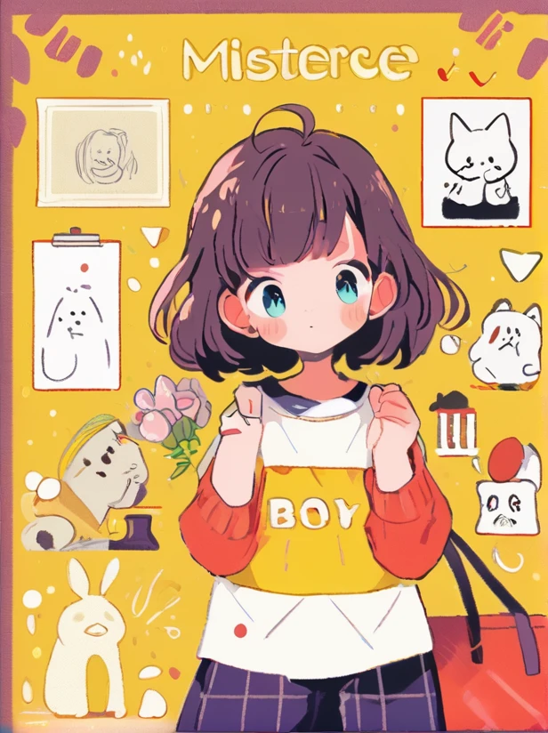 masterpiece, best quality,
cute doodle, 1girl