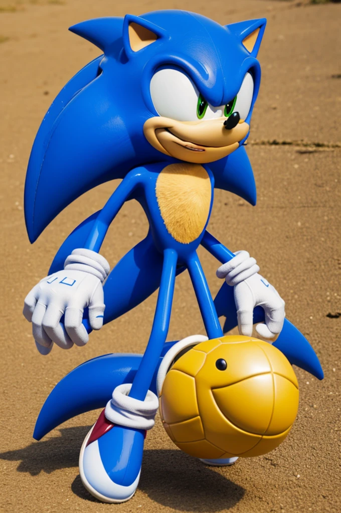 Create a sonic logo handing out turtle
