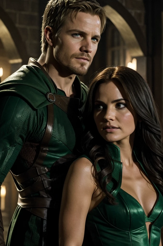 Nyssa al ghul y Oliver Queen pareja