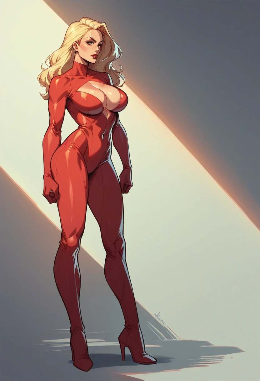 a drawing of a woman in a bikini posing for a picture, inspired by Bruce Timm, inspired by Rob Liefeld, ink sketch, ink outlines, full body portrait of jean grey, bold lineart, extremely fine ink lineart, inspired by Allen Jones, outlined!!!, ink outline, inked drawing, by Hugh Hughes, full pose, black ink line art