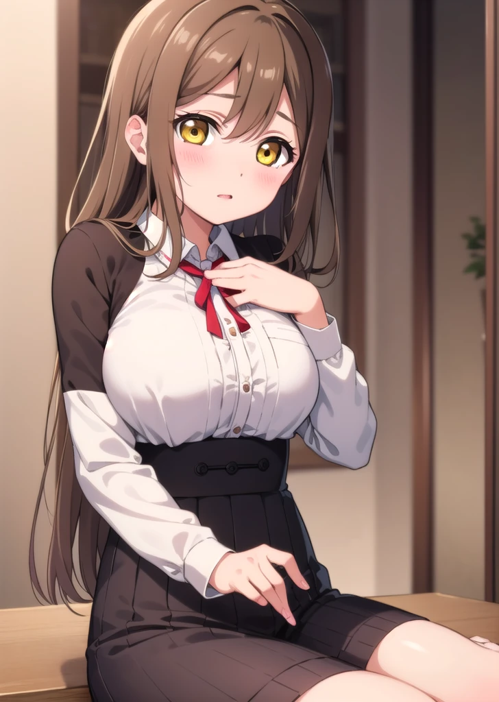 Score_9, Score_8_up, Score_7_up, Score_6_up, Score_5_up, Score_4_up, source_anime, anime style, 1girl,european hare \(kemono friends\), female, anime coloring, aged down, cute, horny, excited, aroused, heavy breathing, cleft of venus, pussy juice, pov, dildo in ass, pov