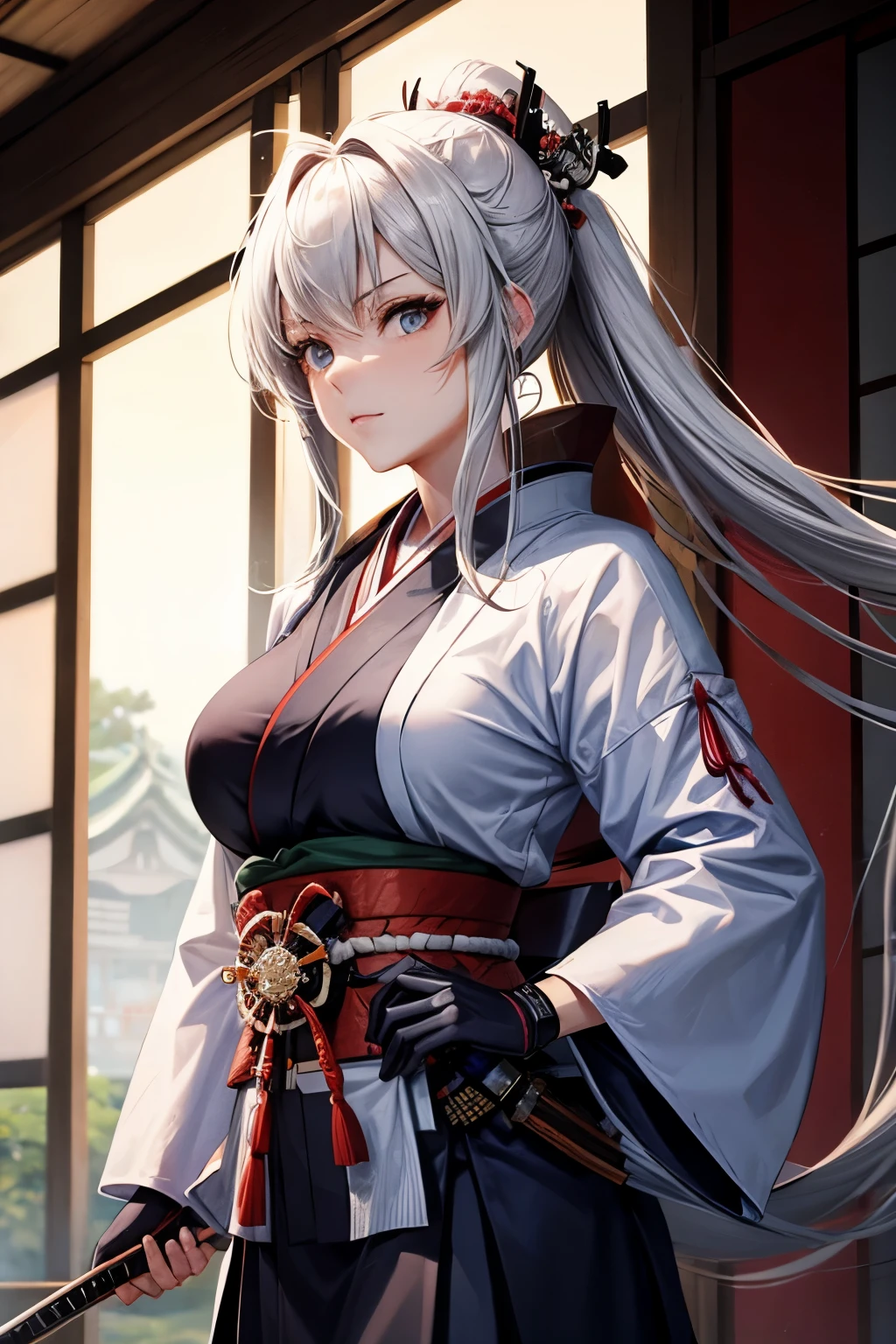 woman，Japanese Samurai