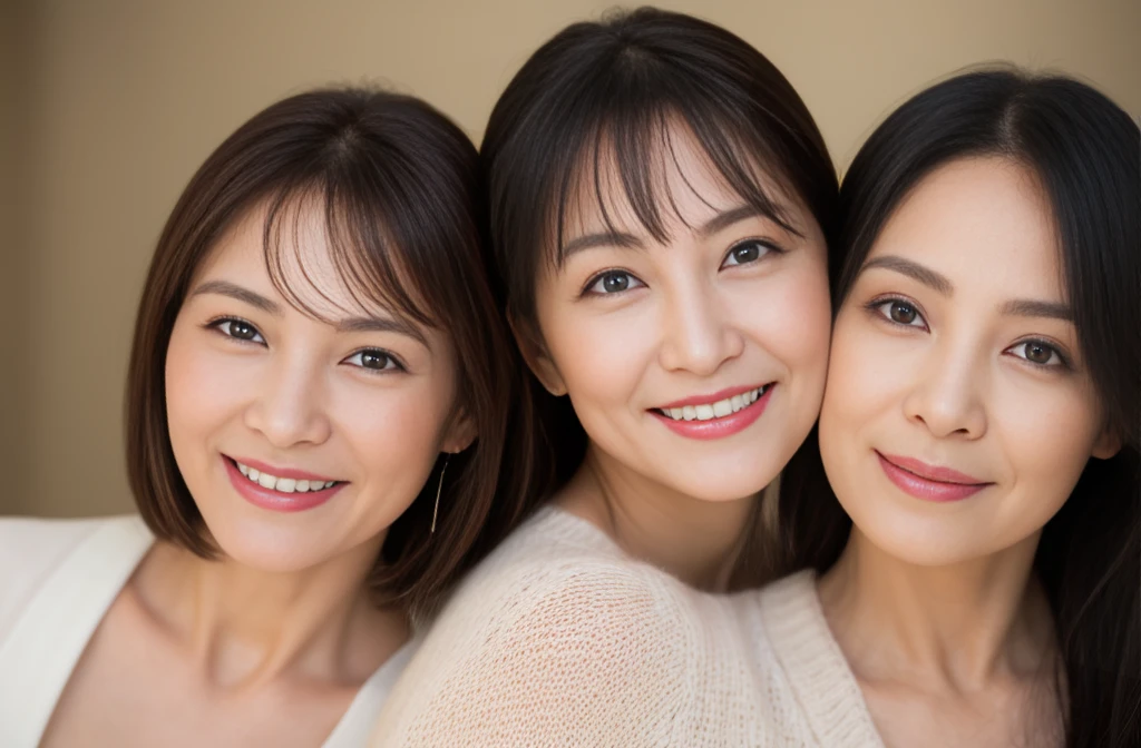 52 years old、smile、beautiful、High-end products、Custom-made clothing, elegant、Shining Eyes、stare、