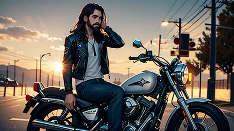Jesus Christ on a motorcycle 