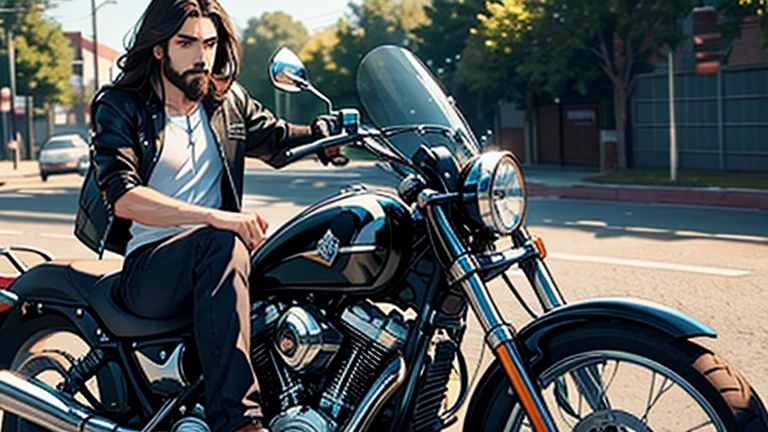 Jesus Christ on a motorcycle 