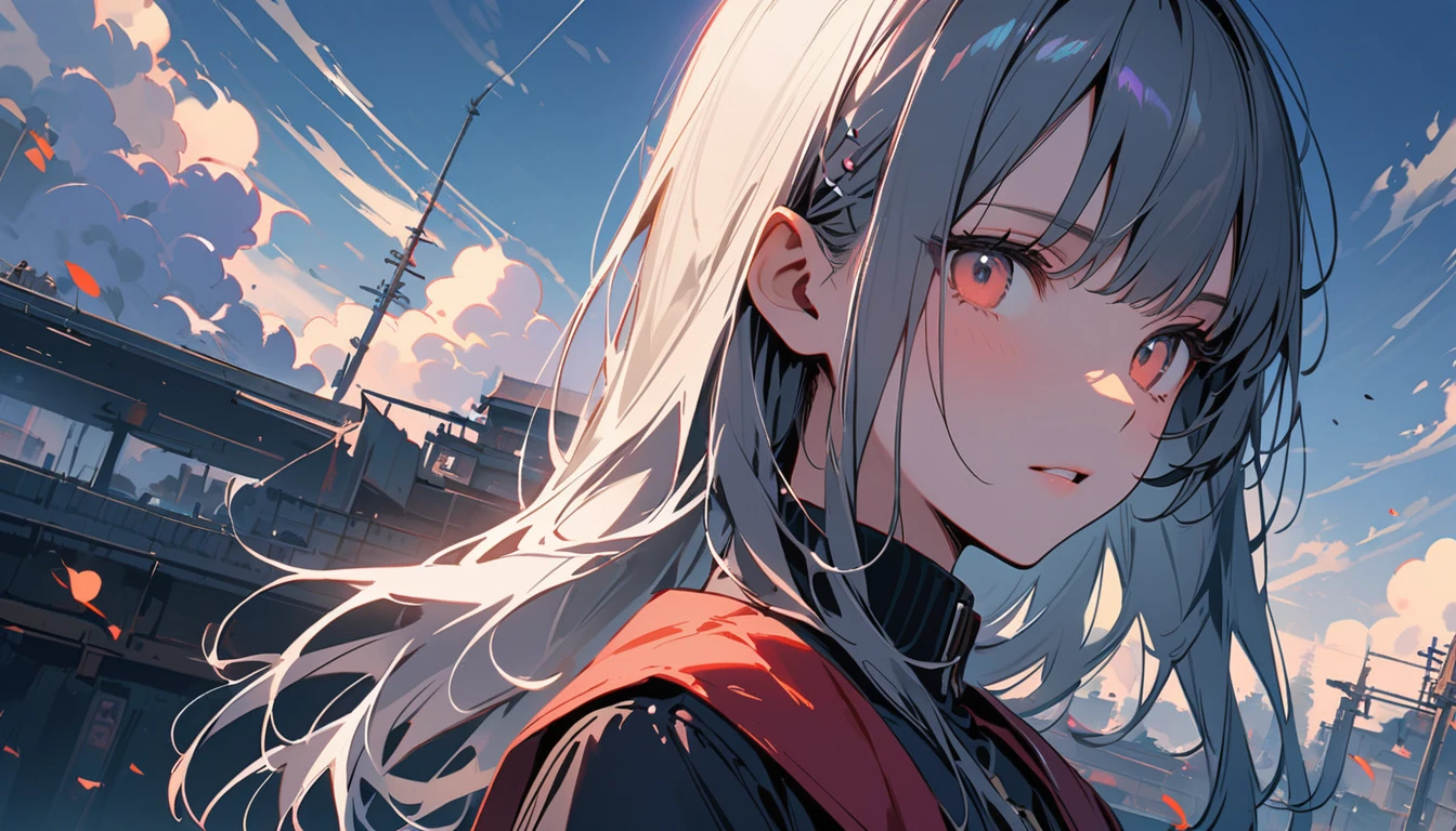 (((Ink Painting))), Fashion portrait color photos, (((1 girl))), (((Tattoo on face))), (((Gorgeous hair accessories))), Japanese style headphones, face close-up, Japan人の美少女, Black Hair, Japan, Japanese flag