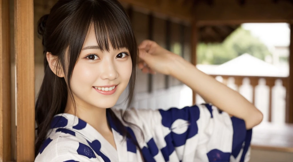 beautiful girl、yukata、cute、