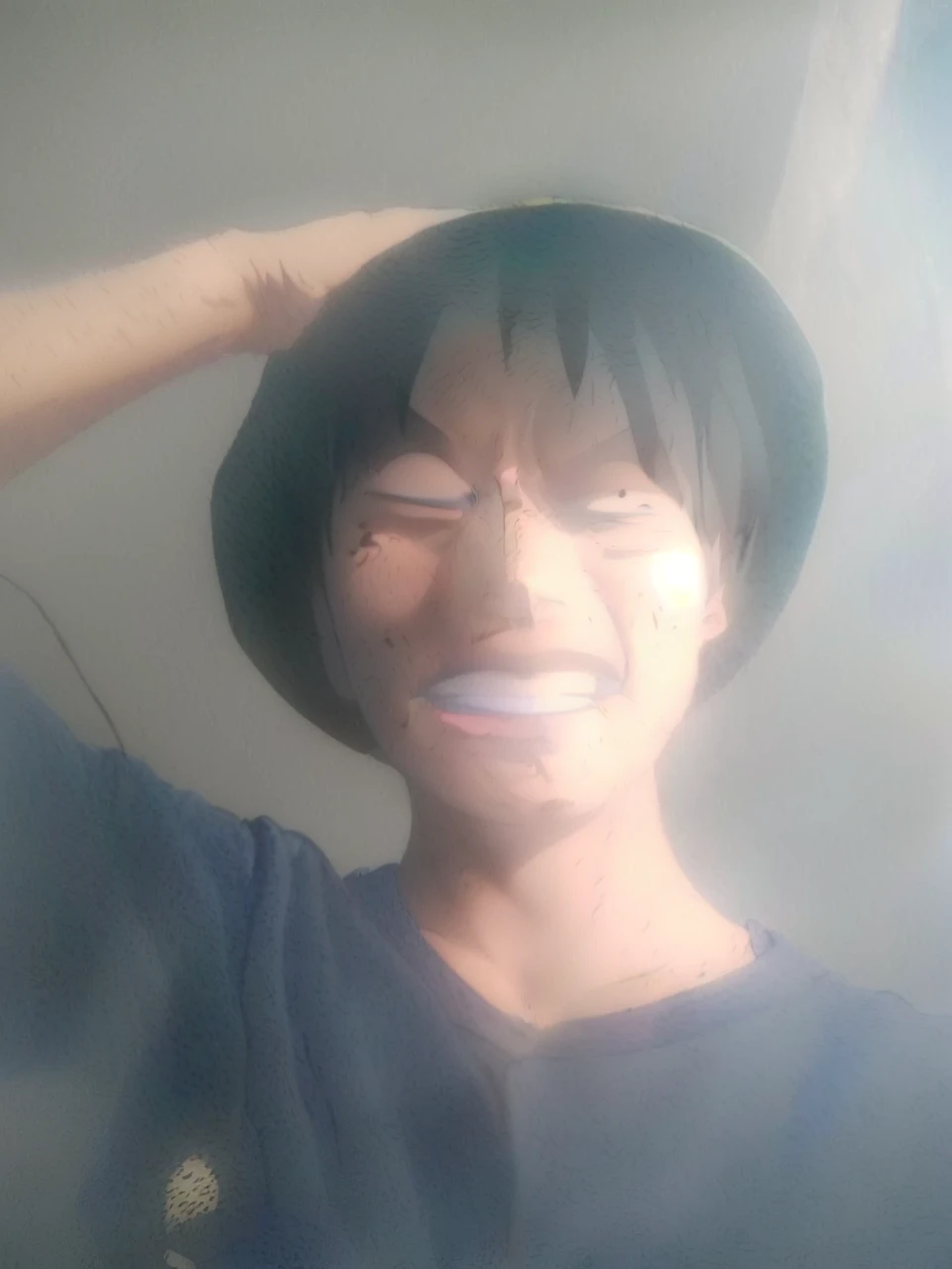 Realistic images of a man with a hat and a shirt, luffy, monkey d luffy, monkey d. luffy, luffy (one piece, luffy from one piece, portrait of luffy from one piece, from one piece, inspired by Eiichiro Oda, one piece, one piece style, eiichiro oda style, luffy dressed as naruto, one piece artstyle,background beach