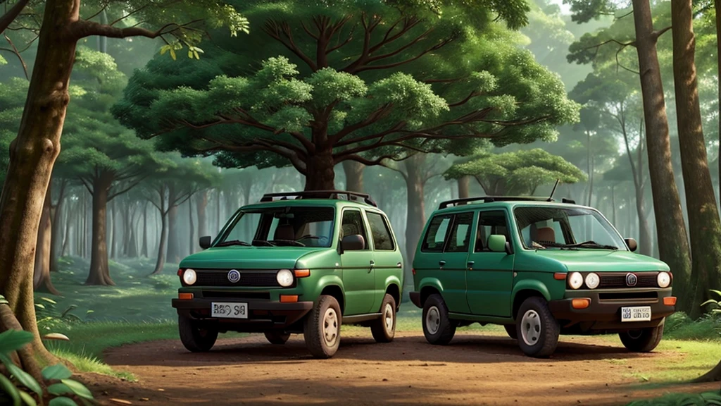 In a shady forest full of big trees, there lived a clever Kancil. 