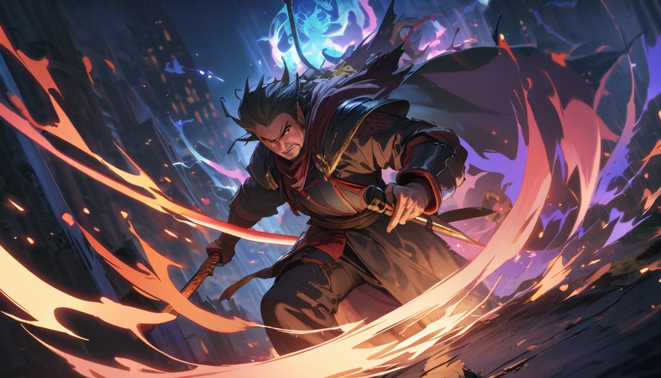 (masterpiece:1.4), (Highest quality:1.4), Very detailed, Complex, Very detailed, shape,Soft lighting, Scenic, Brandishing a Sword, A face full of fighting spirit, Spirit, Fight the Demon King, character from RPG games, (character: human, Fairy, Fairy, Dwarf, The Hobbit), (exterior: Swordsman Style, Shaman Style, Monk Style, Magician style), (belongings: Long sword, dagger, Holy Staff, Magic wand, shield, metal armor, Leather Armor), Perfectly accurate anatomical shape、All limbs intact、Perfect full finger, Colorful characters, Fearsome Demon King, Huge, Majestic, Fighting Hero, Uplifting expressions, Serious face.