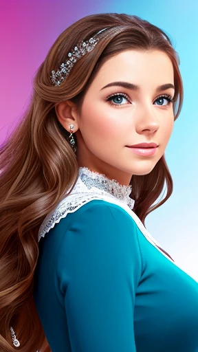 Make a young woman Litvak focus on the face