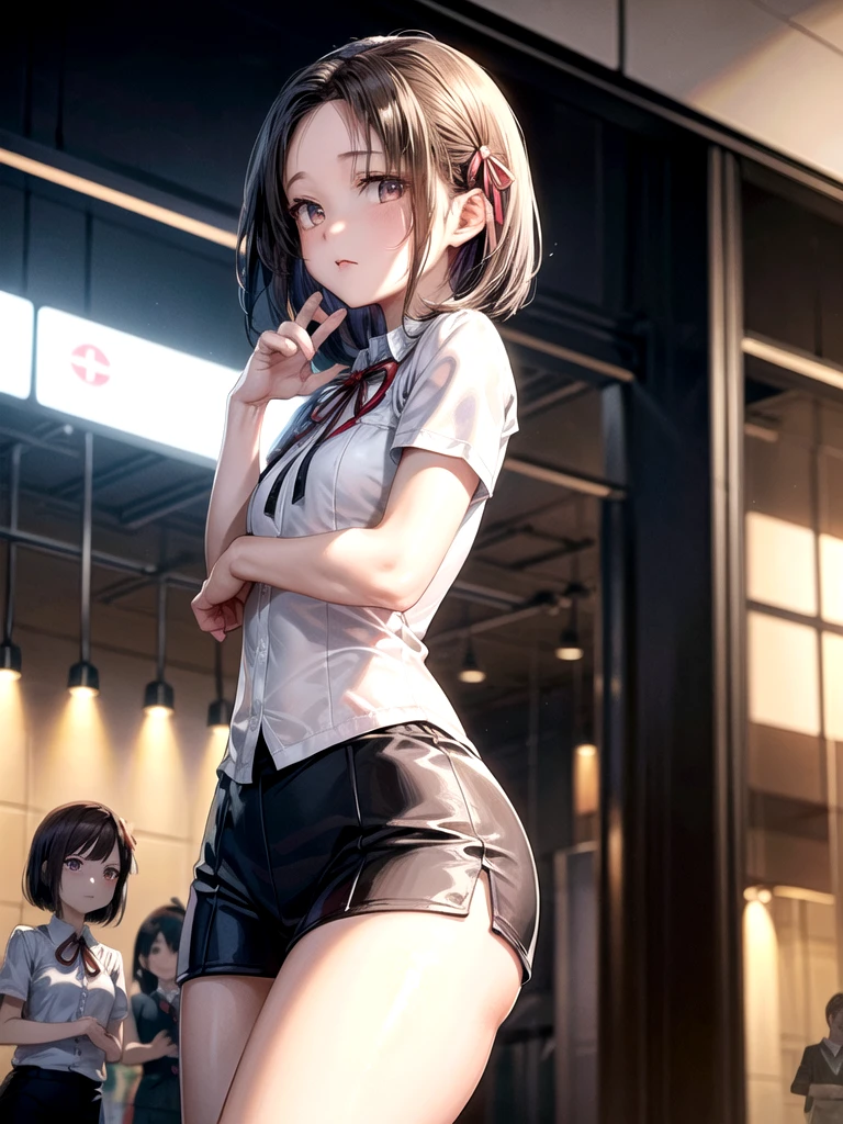 1 boy ((fucks a girl)), 1 girl, face to face, Girl in a short skirt, ((skirt pulled up)), leg lock (1boy), brown hair, (best quality, 4k, 8k, highres, masterpiece:1.2), ultra-detailed, realistic, HDR, UHD, studio lighting, extreme detail description, professional, vivid colors, bokeh, portraits, (boy: 1.1, girl: 1.1), (boy: 1.1, girl: 1.1, missionary position), half-turned, girl in a short skirt, (skirt lifted), sitting on a table, (girl: 1.1),