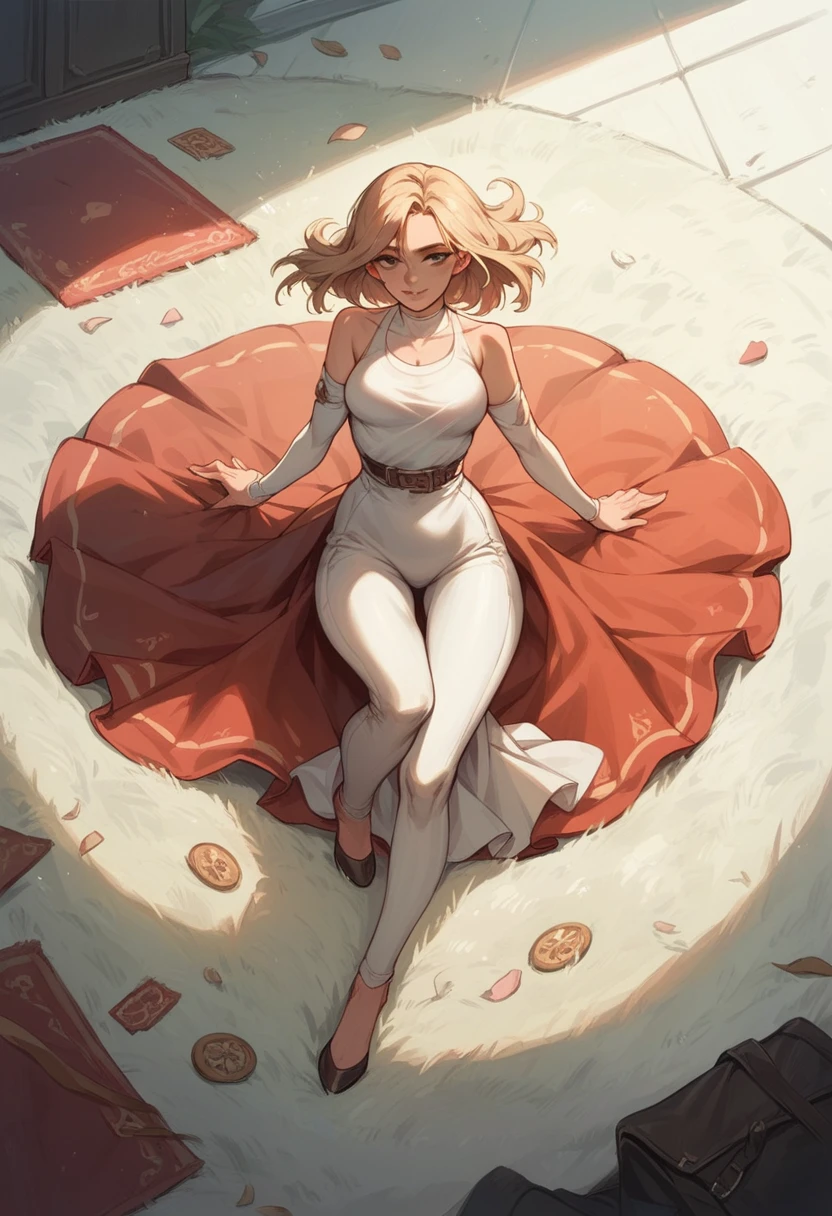 wind, carpet,sexy lady