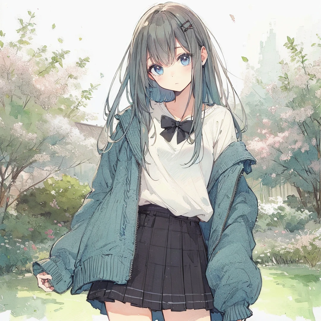 Official art using high-quality hand-drawn watercolor sketch techniques. (best quality,4k,8k,highres,masterpiece:1.2),ultra-detailed,beautiful detailed eyes,A girl with beautiful eyes, everyone, beautiful anime girl, cute anime girl, smooth anime art, anime style, elegant colors, soft lighting, delicate beautiful eyes, very coquettish, (beautiful large breast:1.2), (correct hands:1.2),