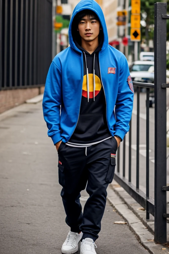 Cool asian handsome hoodie