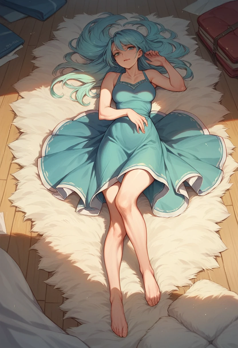 wind, carpet,sexy woman