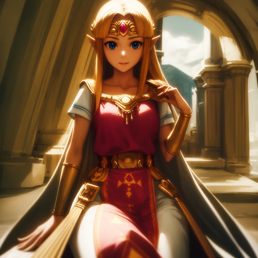 masterpiece, Highest_quality, One girl, alone, Princess Zelda, Nintendo, The Legend of Zelda, album