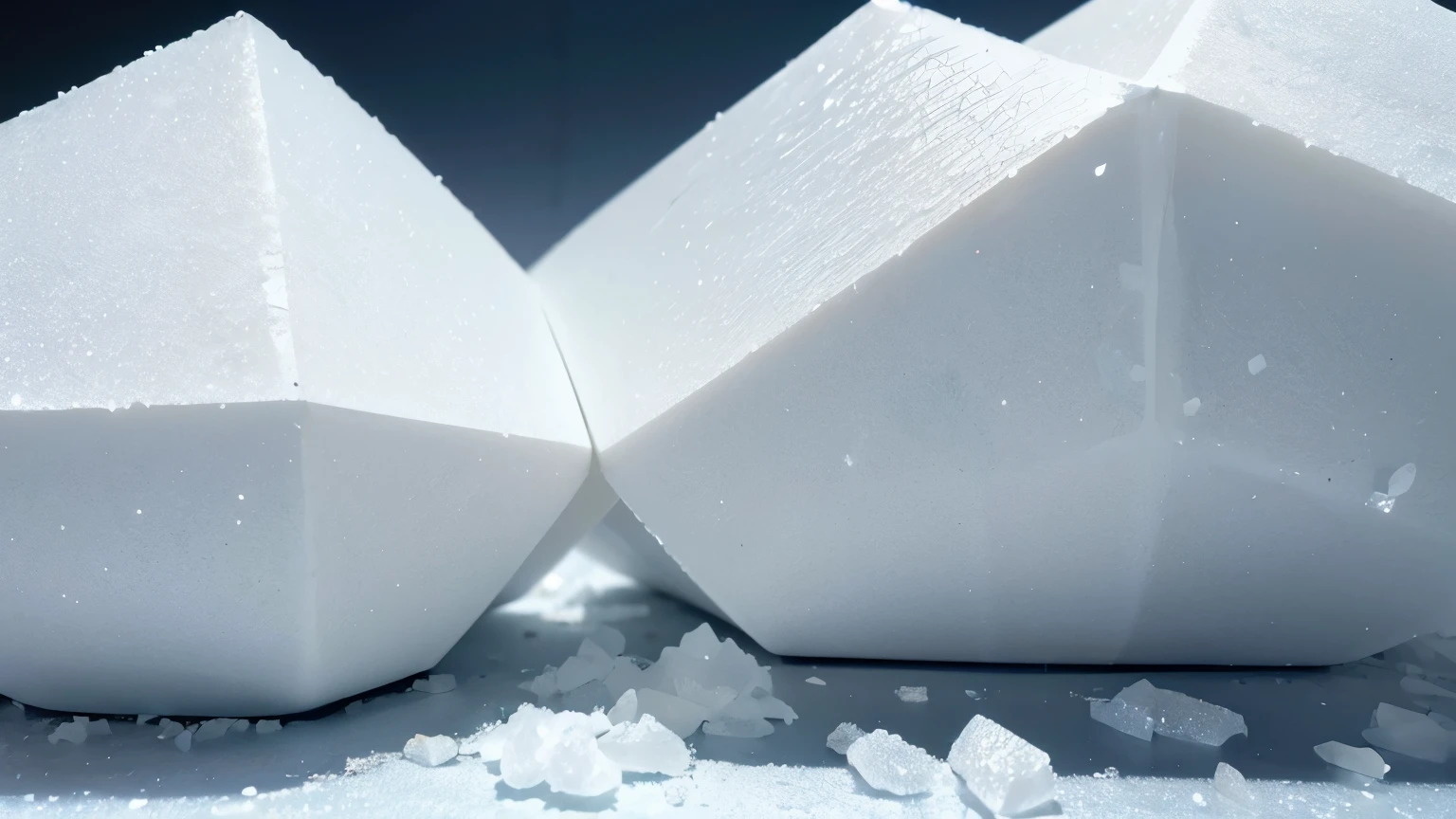 Close-up of Epsom salt crystals, diagram of magnesium molecule structure, Epsom landscape in background, scientific illustration style
