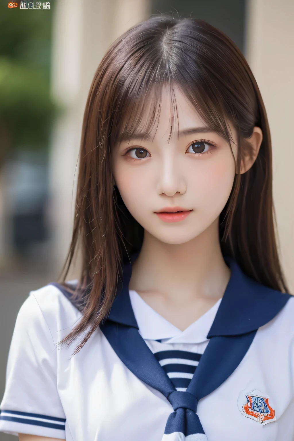 (beautiful girl:1.3), , (Highest quality:1.4), (Very detailed), (Very detailedな顔と目), Short sleeve, (school uniform:1.5), (1finger to mouth:1.2),(Open your mouth:1.5), Great face and eyes, iris, Medium Hair, The Beauty of Japan, (Skinny body type:1.3), (Flat Chest:1.3), Smooth, Very detailed CG synthesis 8k wallpaper, High-resolution RAW color photos, Professional photography, Light, BackLight, dream-like, impressive, Written boundary depth, (Face close-up:1.2), (Shoot from the front:1.3),White background