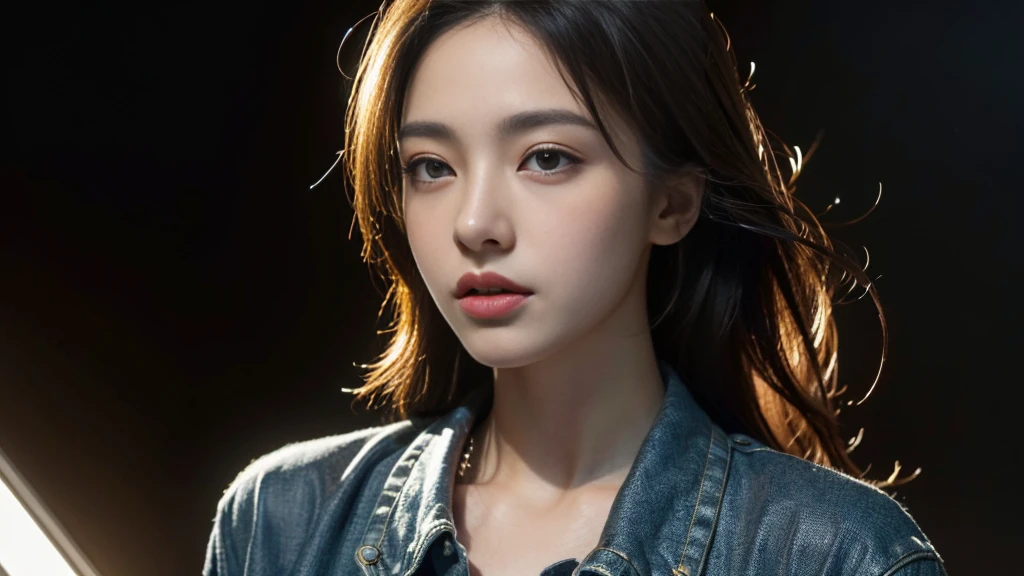 ((((highest quality))))、(((Ultra-precision CG16K wallpaper)))、(((masterpiece)))、(((Super detailed)))、(((super extreme details)))、1people's women、mature woman、24 year old woman、((Japanese face))、((very beautiful face))、((Mai Shiraishi:1.5))、((straight semi-long hair、blunt bangs))、(shiny brown hair)、beautiful delicate eyes、brown eyes、raised eyebrows、high nose、small nostrils、small mouth、seductive lips、beautiful breasts、((C cup size breasts))、cleavage、plump body、(Chubby body type)、perfect proportions、perfect anatomy、perfect composition、beautiful detailed shading、beautiful natural lighting、beautiful detail glow、Depth of the bounds written、(((High chroma)))、(((real:1.9)))、((vivid:1.5))、((edge:1.6))、((beautiful skin))、((skin texture))、((Realistic skin feel))、(((cowboy shot、Thigh:1.5)))、((Angle seen from the front:1.5))、((Surprised face with open mouth:1.4))、(Eyes looking at me:1.5)、Bright daylight、Natural light、(((outside the dilapidated building:1.2)))、(standing pose:1.5)、(((Wearing a heavily torn mint green tank top、Wearing severely torn white shorts:1.6)))、((Completely naked:1.2))、((earrings、wearing necklace:1.3))、