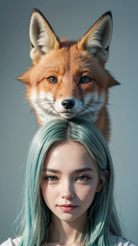 Position and Expression: The fox must be facing, with a friendly and slightly smiling expression. The eyes must be large and expressive, conveying intelligence and curiosity.
Colors and textures: Use vibrant shades of orange for the fox's fur, with white and black details on the face areas, belly and tip of the tail. The fur must be very detailed, showing a cute and realistic texture.
fund: The background should be simple and neutral, so as not to distract from the main focus which is the fox. Can be a soft solid color, like a light blue or pastel green.
styled: The image should have a semi-realistic style, with enough detail to look real, but maintaining an artistic lightness that makes it suitable for an identity profile image.
Additional Detail: Add small elements that can highlight the fox's personality, like a small twig or flower near the ear, but without exaggerating with accessories.