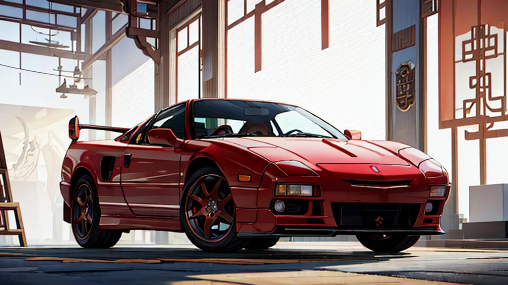 a casual ningguang from genshin impact in casual clothes stands next to her 1991 Acura nsx, white background, image inspired by genshin impact, highly detailed and intricate details, ningguang, genshin impact, ningguang_genshin, japanese sports car, looking at viewer, motor vehicle, standing, standing next to car, white background, masterpiece, best quality, beautiful lighting, 1girl, solo, full body, wide shot, white outfit, white car, 1girl,absurdres, high res, ultrasharp, 8K, masterpiece, looking at viewer