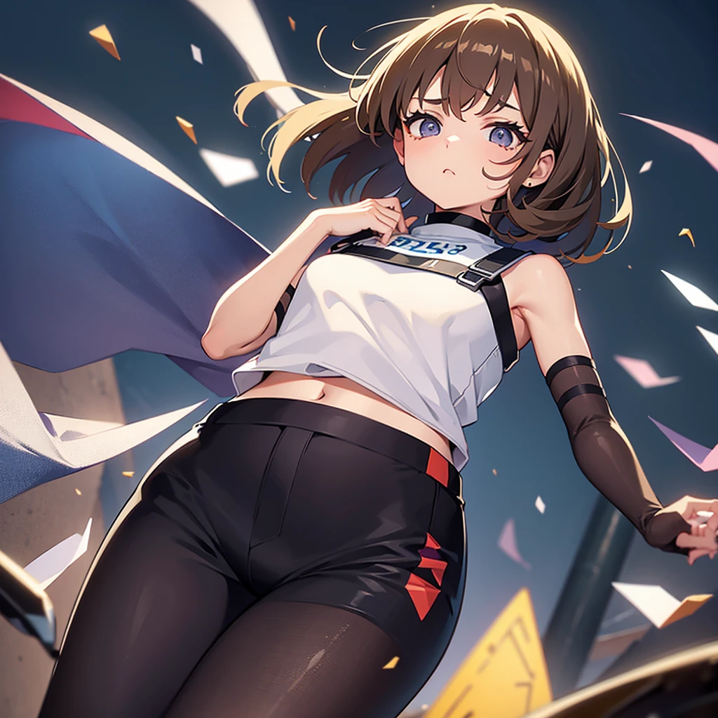 Small 
Girl trying hold her breathing with her right arm and she wont stop until someone response
