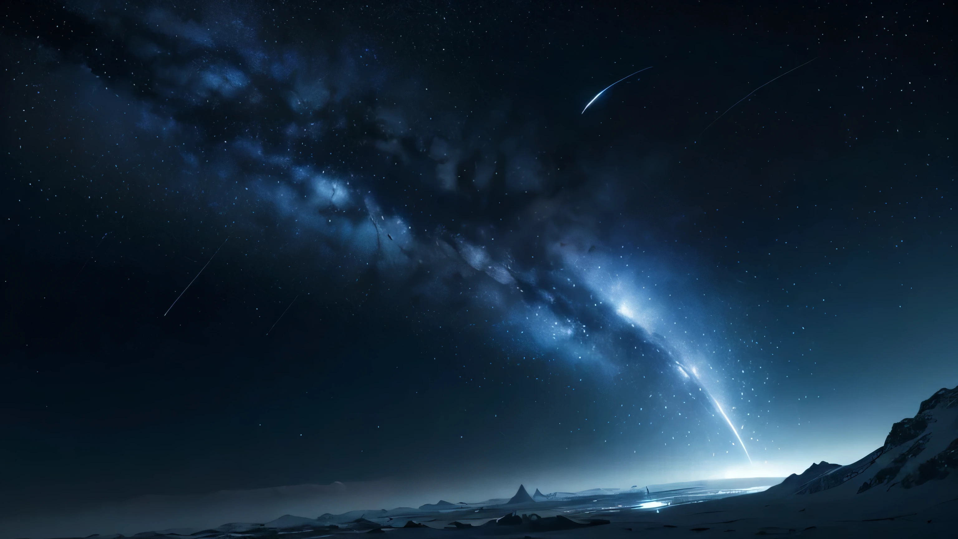 A dragon seemingly formed of the night sky has bright white stars for eyes. Lesser stars twinkle in the firmament of the dragon’s body, Void dragons make their lairs deep in the freezing, airless space between the stars,super-fine,Ultra photo realsisim,Hyper-realistic,Works of masters,8K wind resolution,OC renderer,