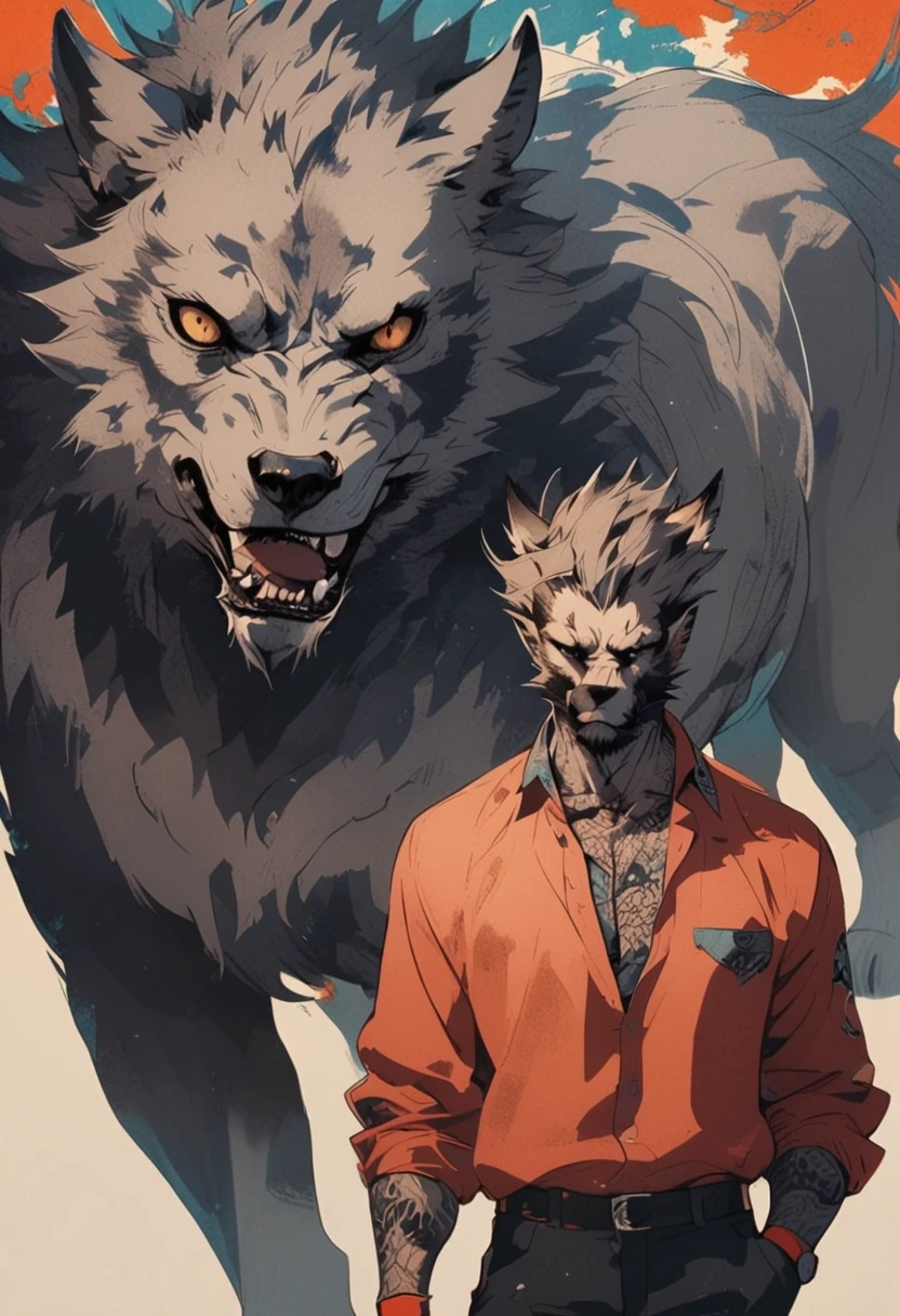 Wolf, Beastman, stylish