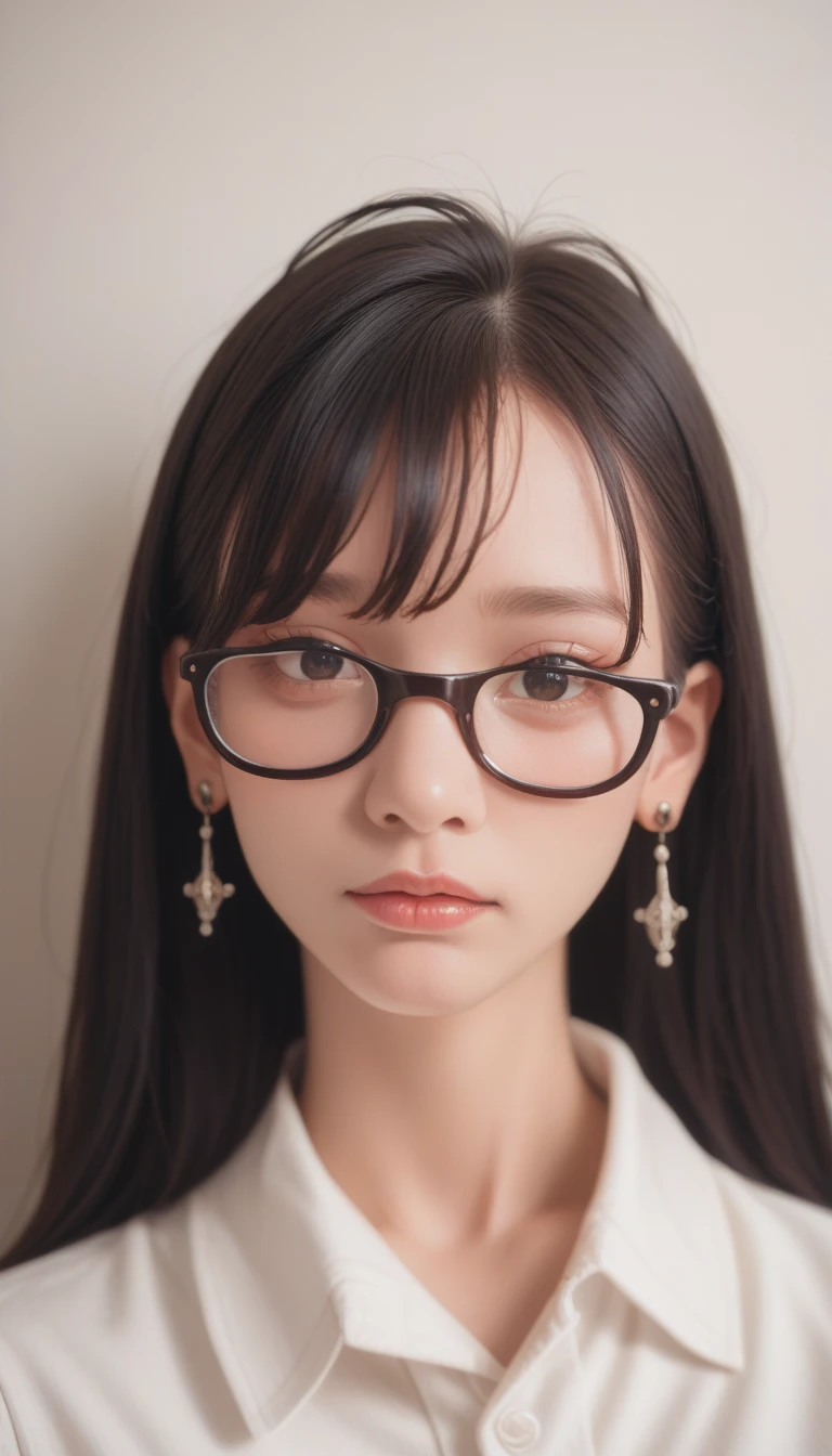 score_9_up, score_8_up, score_7_up, score_6_up,Black Hair, Glasses, Earrings, High quality, Feminization, 8K, masterpiece, best quality, Excellent details) , (High Saturation, Best shadow, Best light, Extremely fine bleaching) Dark Style