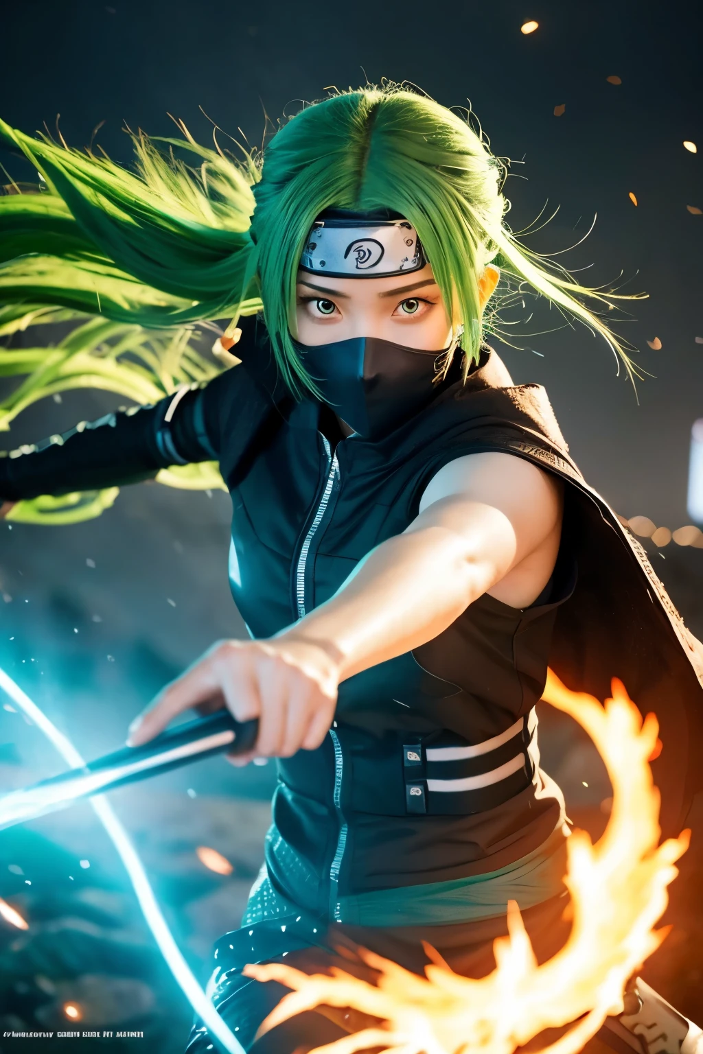 Ninja Green Hair mysterious live-action Naruto storm