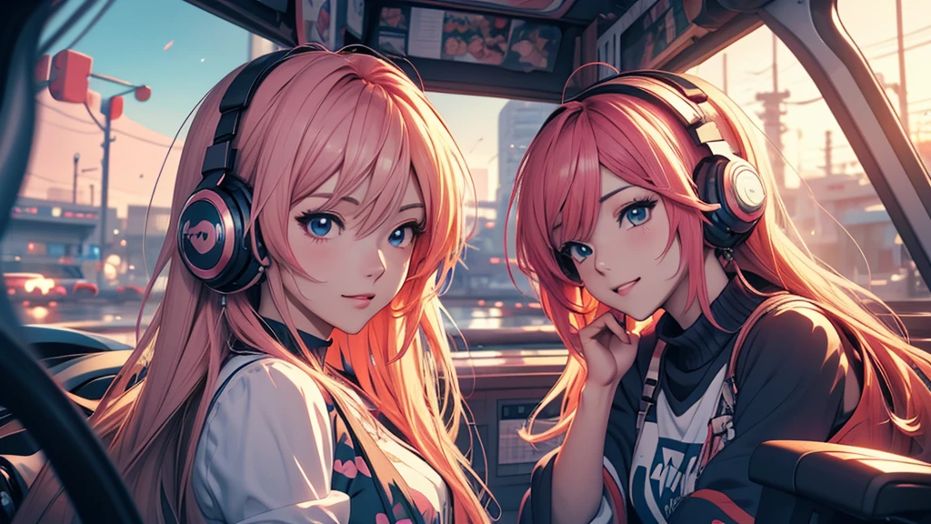 Woman wearing headphones, Anime Style 4 k, anime wallpaper 4k, anime wallpaper 4k, 4k anime wallpaper, anime art wallpaper 4k, anime art wallpaper 4k, Anime Style. 8k, Anime atmosphere, , Ultra HD Anime Wallpaper, Anime Art Wallpaper 8K, Anime Background,landscape、Treehouse