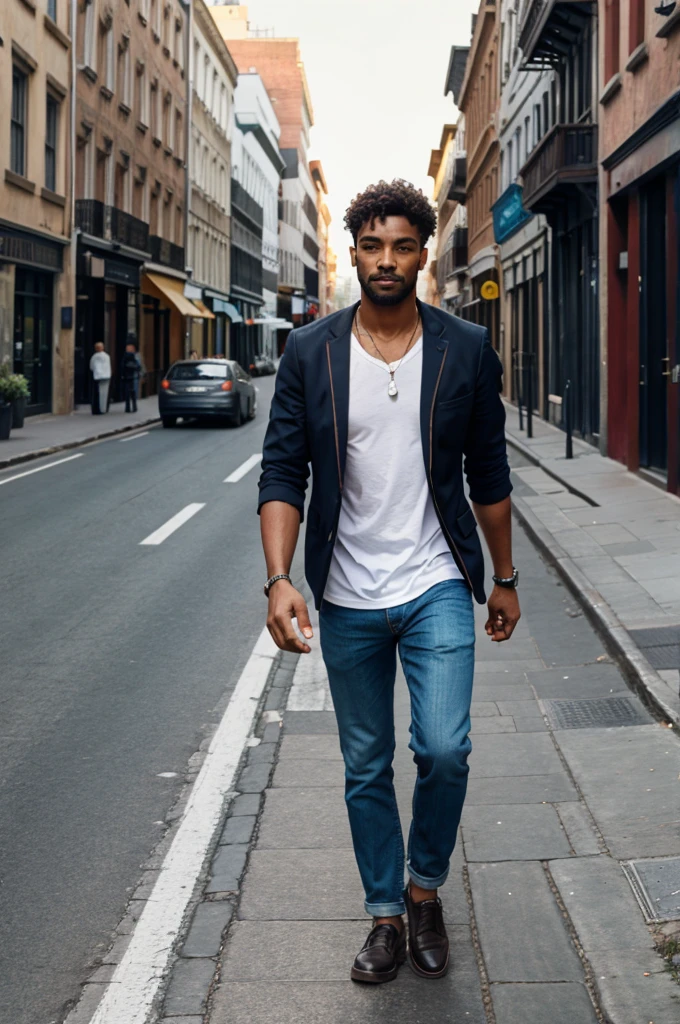 Man walking in the street