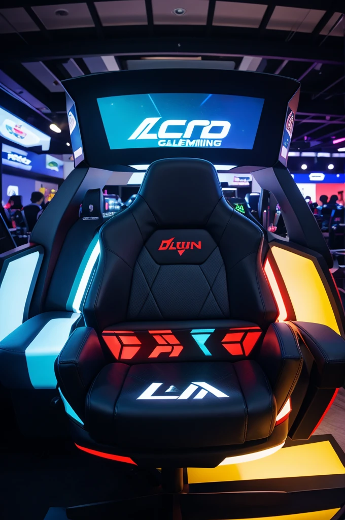 A DE gaming logo on a lan event