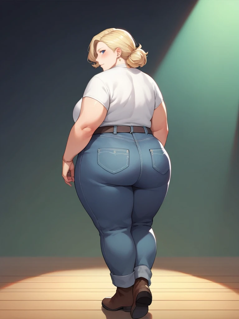 A fat obese naked animal woman sleepwalking at night. ((best quality)), ((masterpiece)), (detailed), 1girl. Large breasts, fat breasts, massive breasts, big breasts, hyper breasts. Large butt, fat butt, massive butt, big butt, hyper butt.