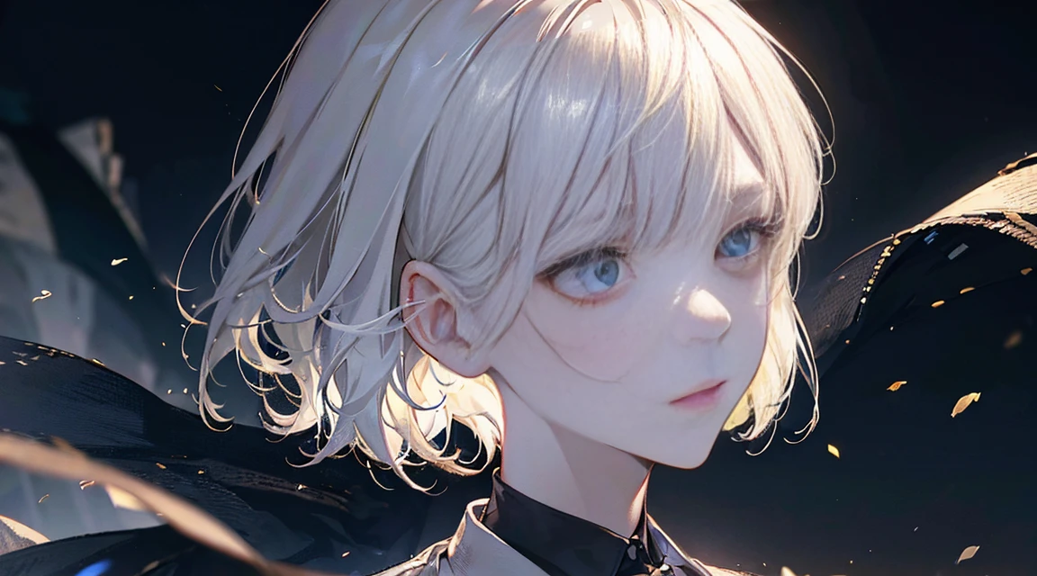 (Bob Cut Hair, Platinum Blonde Hair:1.2),(Wear a cardigan over a collared shirt:1.2),1 girl,Japanese,21 years old,(Small breasts:1.3),(Highest quality,masterpiece:1.3,超A high resolution,),(Ultra-detailed,Caustics),(Photorealistic:1.4,RAW shooting,)Ultra-Realistic Capture,Very detailed,High resolution 16K human skin close-up。 Natural skin texture、,Pores、、It needs to be detailed enough to be easily identifiable。 Skin should be even-toned and healthy looking。 Use natural light and colour, Sad expression, Looking at the camera, Perfect dynamic composition, Outdoor