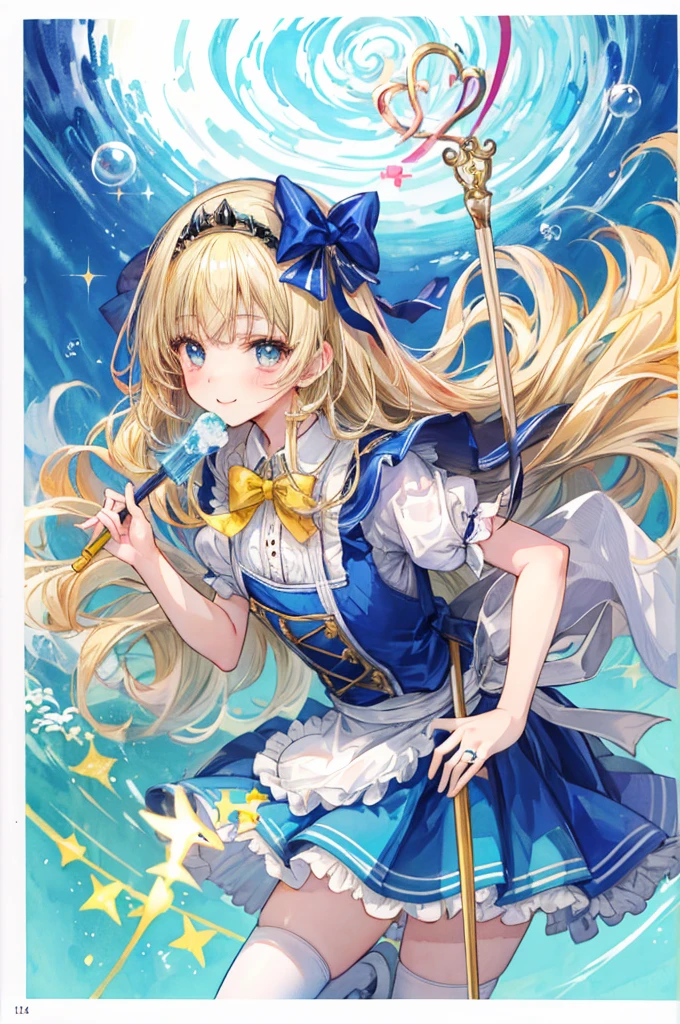 Photorealistic, (masterpiece,Highest quality:1.4),(8k,RAW Photos,Photorealistic:1.2),Not safe at work, Detailed skin,Detailed face,One girl,Princess,Alice in Wonderland,Cute Face, Super Resolution,Retro realistic detailed illustration,,{{{Elaborate,Complicated,wonderful,delicately,extraordinary,Scrupulous,point,Unbelievably,Obsessed,craftsman's,subtle,celebrity,Skillful,Vibrant, Vivid, Complex}}}, Clearly focused edge, fresh natural gradation, Highest quality, wonderful品質, so beautiful, Absurd,
Pub Sadness,
((yellow, Checkerboard, Frillsの, yellow layered, mini skirt,Overskirt)), ((白いFrillsエプロン)),((shiny Wavy Hair)), crown, Ankle boots, Under the skirt, dress, (((Jumping))), Lift your legs, (Frillsの shirt), ゴシックdress, hair band, Short sleeve, Bow hair, Happy, ;p, Medium Bob, (Blonde), ((Wavy Hair)), shimmering eyes, blue eyes, ((yellow hair band)),(((White Frillsの Panties))), (((Skirt flip))), Laughter, blush, dress, Alice (Alice in Wonderland), (Cape), White Frillsの legwear, ((yellow the Bow)), Puff sleeves, Bans, Short sleeve, ((yellow bow ribbon)), Long Hair, (White Frillsの apron), (((tiara))), (((Holding a cute magic wand))). White Frillsの legwear, Frills, yellow ゴシックdress,: q, ((Heart Necklace)), ((ring)), masterpiece, Highest quality, Not safe at work, , , 14, Braided bangs, Arm Garters, Baby Face ,Eyes sparkle, Flat Chest,
it has been,it has beenii,pastel colour,(Wonderland Garden:1.3),imagine, ((Soap bubble)), Heart Background, (watercolor),