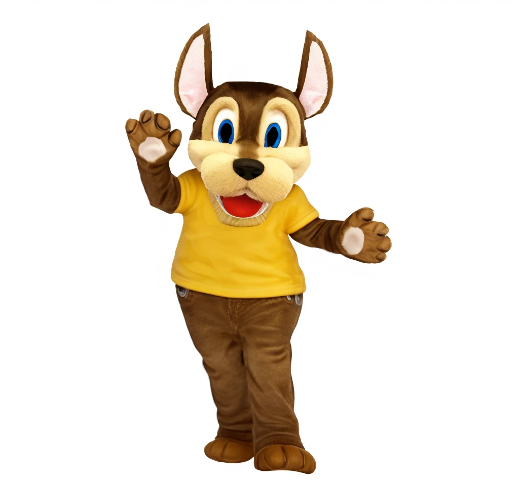design of character, highy detailed, digitl art, cinematic lighting, White background, make this dog realistic with incredible details, ultra realistic textured, richly detailed texture details, glare reflection in the eyes, happy dog smiling, happy, with dog mustache, realistic mustache hair