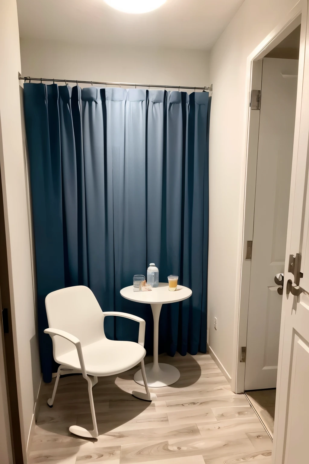 Mama Nenê Space Project (Inside a Fitting Room with a curtain to close, in a teachers' room):
name: Mama Nenê Space Description: A welcoming environment for mothers to breastfeed their babies, located inside a fitting room that is part of an existing room.
Layout:
Location: The space will be created within a fitting room, similar to store fitting rooms.
Hanging Curtain: A dressing room-like curtain will be installed to offer mothers privacy while breastfeeding.
breastfeeding armchair: A comfortable armchair will be available for mothers to sit in while breastfeeding.
Table with Water Pitcher and Glasses: Next to the armchair, there will be a table with a water jug and cups to keep mothers hydrated.
Information Posters: on the walls, posters will provide useful information about breastfeeding.
objective: Create a functional and welcoming space to promote breastfeeding and the well-being of mothers and babies.