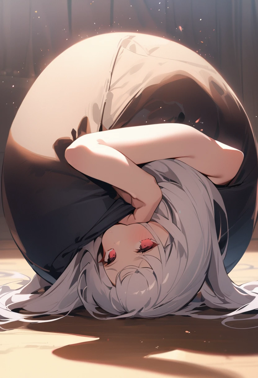 A position where the upper legs are bent as far back as possible so that she looks like she is folded in half.